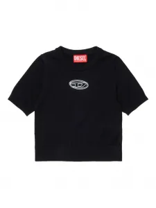 Футболка KMARIGA с вышивкой Diesel Kids, черный