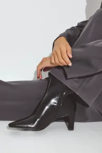 Классические ботильоны с квадратным носком Na-Kd, Black