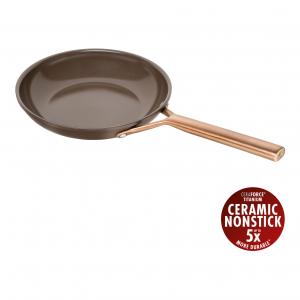 Сковорода ZWILLING, Milano, 24 см, алюминий, керамическое покрытие, коричневый
