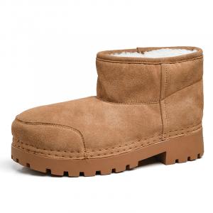 Короткие зимние ботинки мужские Beidouniao, коричневый