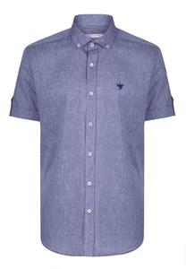 Рубашка на пуговицах классического кроя Felix Hardy, синий