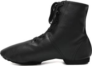 Женские джазовые туфли HIPPOSEUS с раздельной подошвой, ботинки для танцев, балетная обувь для мужчин, черный