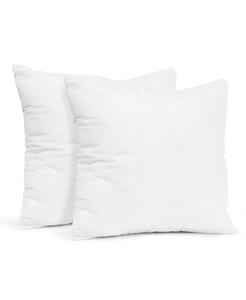 Вставки для декоративных подушек для квадратного дивана — 16 x 16 дюймов — 2 шт Nestl, белый