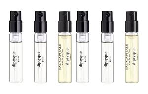 Пробники духов Unisex Diptyque, toussaint eau de parfum 2ml*2 + розовый eau de parfum 2ml*2 + eau de parfum perrier 2ml*2