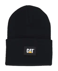 Шапка-Бини с манжетой из эластичной ткани Blue Label Cat, черный