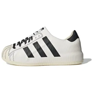 Кроссовки adidas originals AdiFOM Superstar Skateboarding Shoes Unisex Low-top White/black, черный