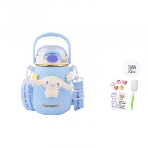 Термокружка Sanrio, синий cinnamoroll[cup cleaning brush+sticker+3d sticker]