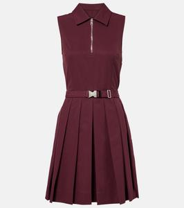 Плиссированное теннисное платье Tory Burch, Merlot