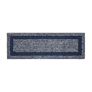 VCNY Home Heathered Hotel Коврик для ванной из микрофибры, цвет Navy White
