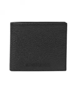 Стильный складной кошелек с внутренними отделениями. Emporio Armani, черный