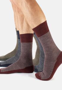 Носки Calzitaly STRIPES, Mix Green Bordeaux Blue/Green