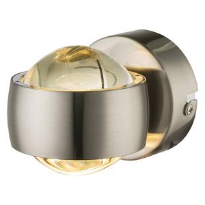 Светодиодный настенный светильник Globo Lighting Randi, прозрачное стекло / железо - 2 пламени - блестящий никель