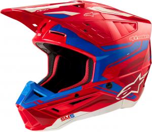 Мотокроссовый шлем Alpinestars s-m5 action 2 2024, Red/Blue