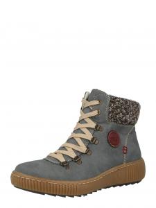 Ботильоны на шнуровке Rieker, пыльный синий