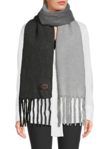 Двухцветный шарф из смеси альпаки Vince, угольный