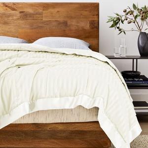 Супермягкие легкие пуховые альтернативные одеяла Unikome с атласной отделкой, цвет Cream