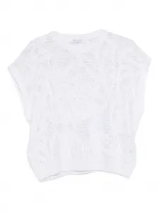 Трикотажная футболка Brunello Cucinelli, белый