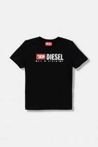 Детская хлопковая футболка TADJUSTK12 Diesel, черный