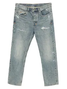 Джинсы с эффектом потертости Ksubi, синий