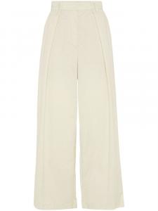 Brunello Cucinelli укороченные брюки широкого кроя, желтый