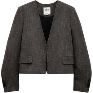 ZW Series Деловой Костюм Женский Зебровый Принт Коричневый ZARA