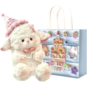 Princess Little Sheep Super Cute Bowknot Dolls Плюшевая кукла высота 22см/32см LALABABY