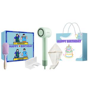 POREE Фен компактный и удобный 3 режим холодный и горячий воздух PH1655 fluorescent green