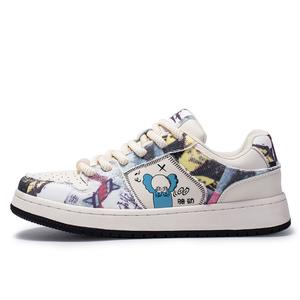 Locke Легкие противоскользящие лоу-топы для скейтбординга мужские белые мультиколор, цвет White Multicolor