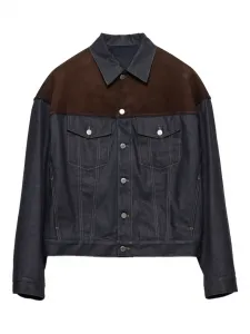 Джинсовая куртка со вставками Prada, синий