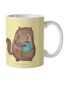 Детская кружка Кот в пастельно-желтых тонах Mr. & Mrs. Panda