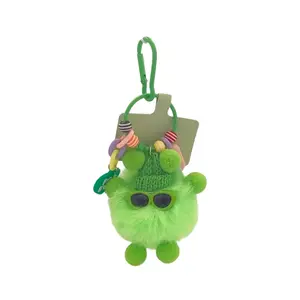 Креативная милая разноцветная подвеска в виде эльфа, плюшевая, высота 8 см Beerus, зеленый
