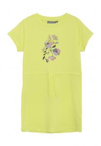 Легкое платье W PRINT Color Kids, неоновый желтый