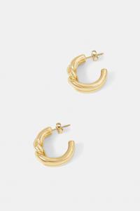 Позолоченные серьги Twist Edblad, золотой