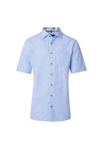 Рубашка делового покроя с коротким рукавом в полоску комфортного кроя Casamoda, синий