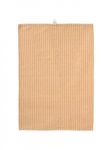 IB Laursen Кухонное полотенце LINEA в узкую полоску, горчично-светло-розового цвета