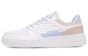 Женские противоскользящие износостойкие низкие кеды для скейтбординга бело-розовые Erke, цвет перламутр