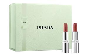 Двойной набор помад limited edition легко растушевывается натуральный стойкий PRADA