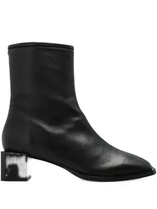 Ботильоны Avril на квадратном каблуке Allsaints, черный