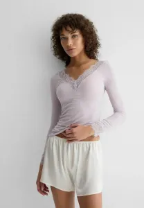 Сверхлегкий длинный кружевной топ с длинными рукавами Intimissimi, Violet