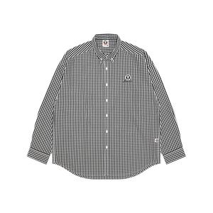 Рубашка *A Bathing APE с логотипом Moonface в клетку Aape, черный