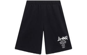 Li Ning ПОДКЛАДКА Мужские повседневные шорты, Черный