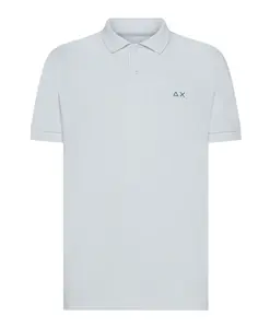 Белая стильная рубашка-поло с короткими рукавами. Sun68, белый