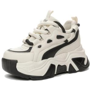 Кроссовки Jeter Ram Jietegongyang Chunky Sneakers Women's Low-top, черный