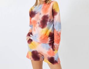 Свитшот бойфренда Coral Reef Tie Dye в многоцветном исполнении Monrow