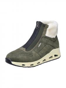 Rieker Удобные ботильоны зеленого цвета