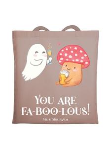 Mr. & Mrs. Panda Сумка «Волшебство Хэллоуина» с надписью, пастельно-коричневый