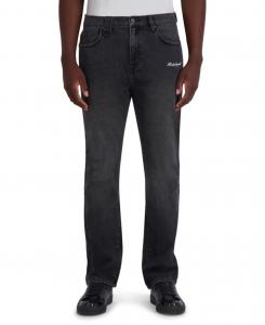 Мужские джинсы средней посадки с вышитым логотипом, расклешенные книзу KARL LAGERFELD PARIS, Black