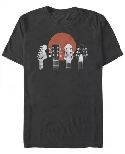 Мужская футболка с гитарными головами с коротким рукавом Fifth Sun, серый
