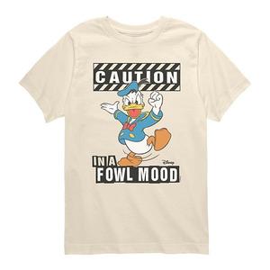 Футболка с принтом Donald Duck in a Fowl Mood для мальчиков 8-20 Disney, Cream