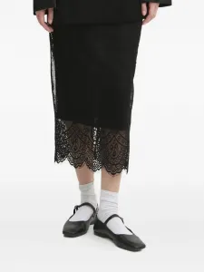 Юбка миди с кружевом Aniye By, черный